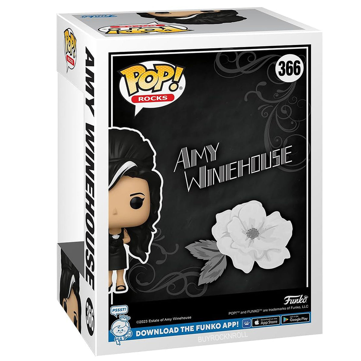 Amy Winehouse Collectible 2023 Funko Pop Rocks! Back To Black Figure #366 EcoTek