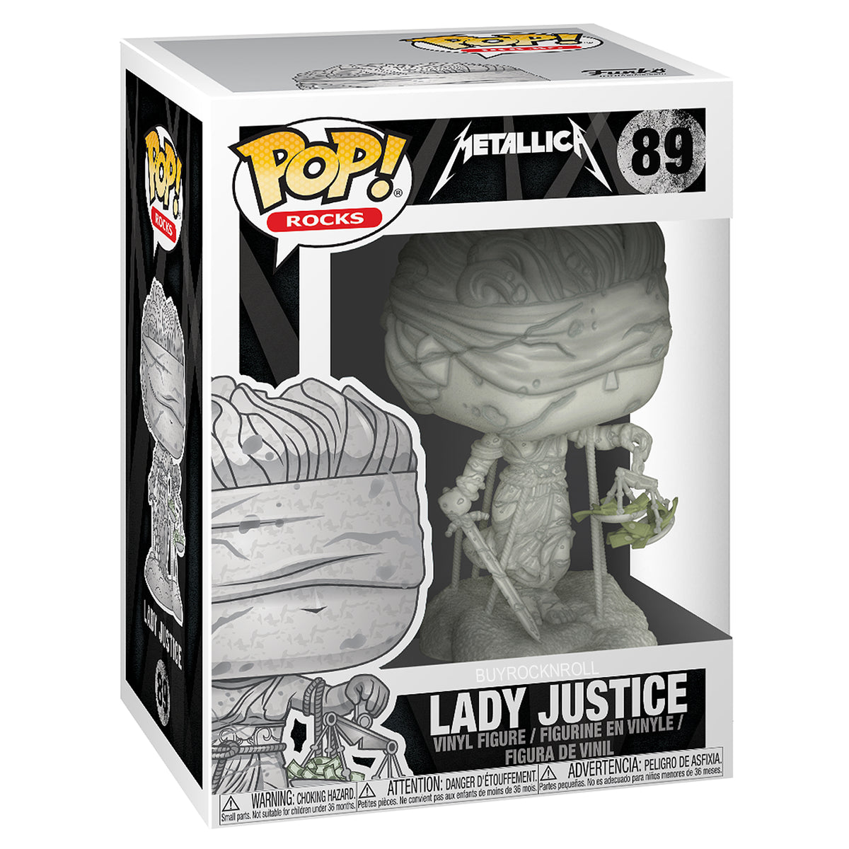 Metallica Collectible 2018 Handpicked Funko POP! Rocks Lady Justice Figure #89