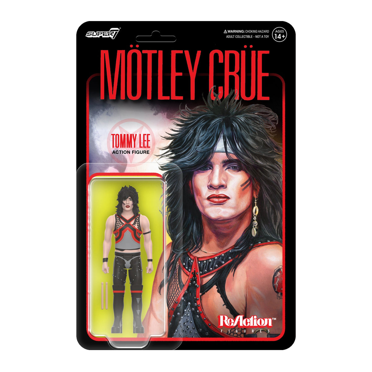 Motley Crue 2023 Collectible Super7 Reaction Figure