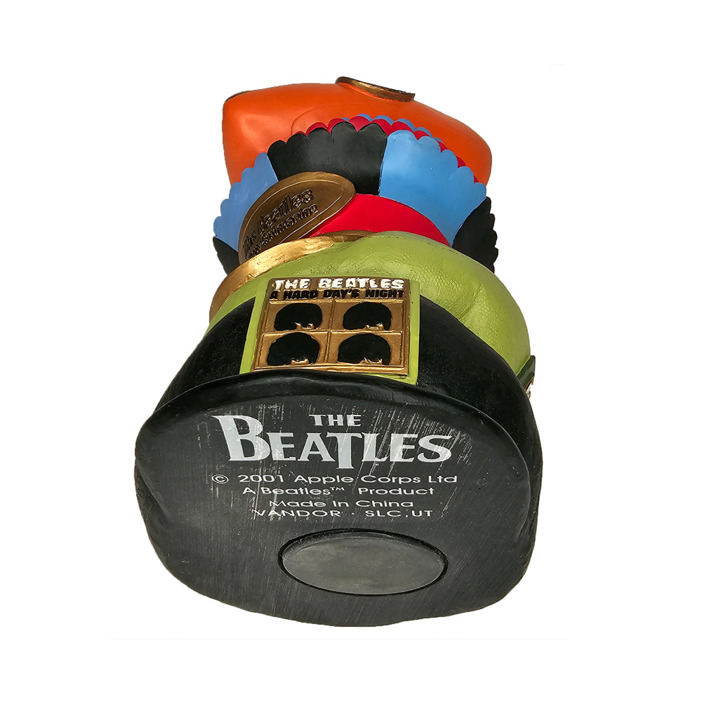 Beatles Collectible 2001 Vandor Sculpted Yellow Submarine Trendsetters (Famous Hats) Coin Bank - Preowned