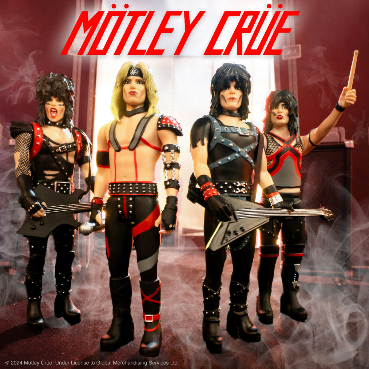 Motley Crue 2023 Collectible Super7 Reaction Figure