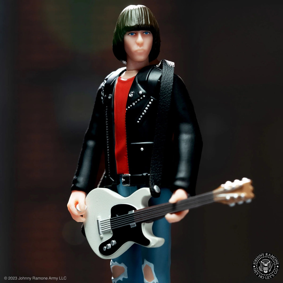 Ramones Collectible Handpicked Super7 Reaction Johnny Ramone Red Shirt Unpunched