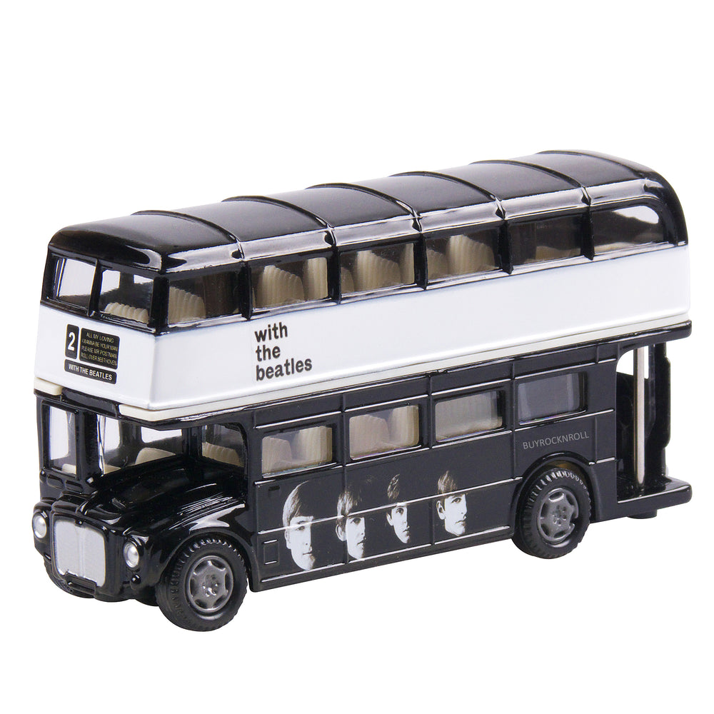 New Beatles Collectible 2012 Factory Entertainment Die-Cast Bus-With The Beatles