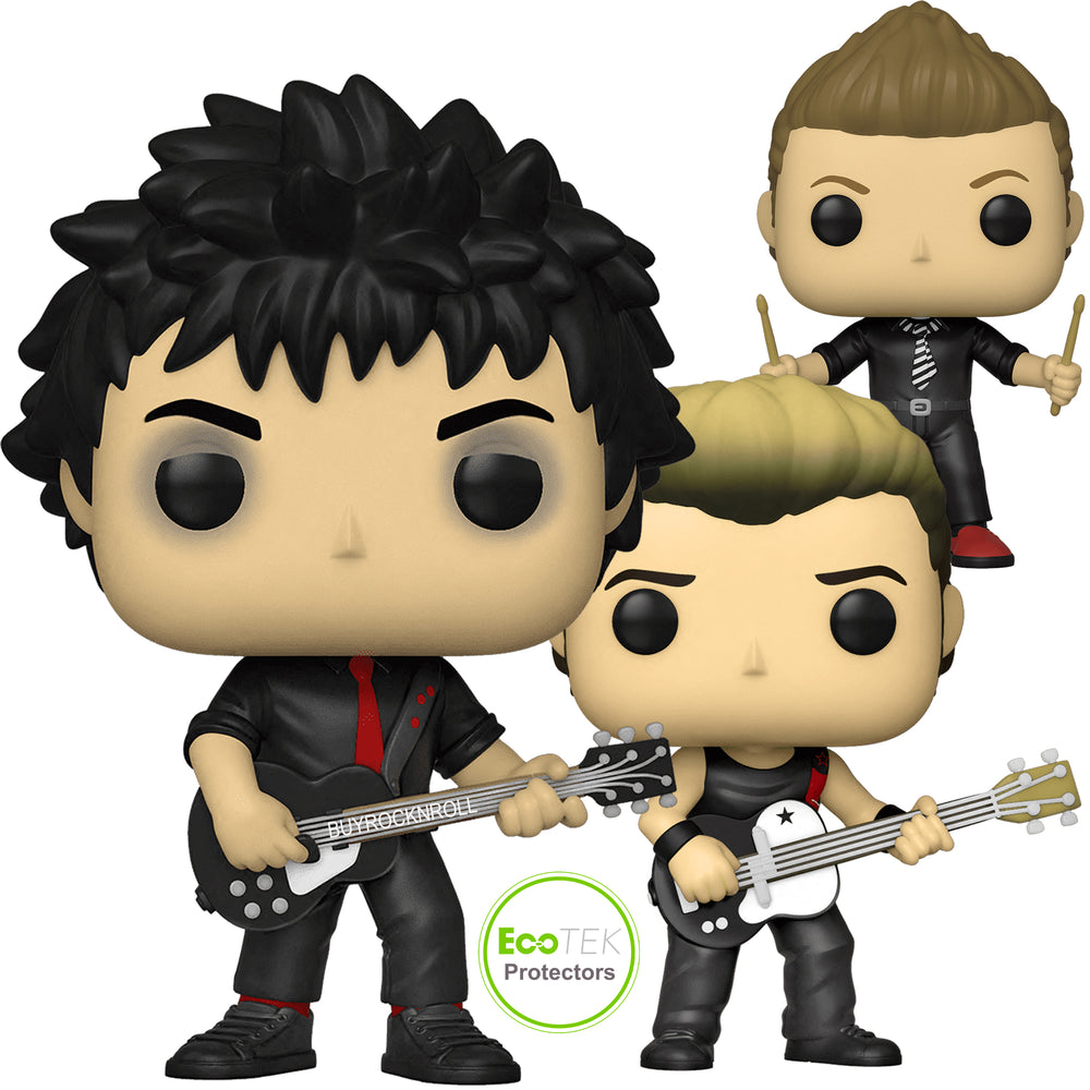 Green Day Collectible 2021 Handpicked Funko Pop! Rocks Figures in Funko Pop! Protectors