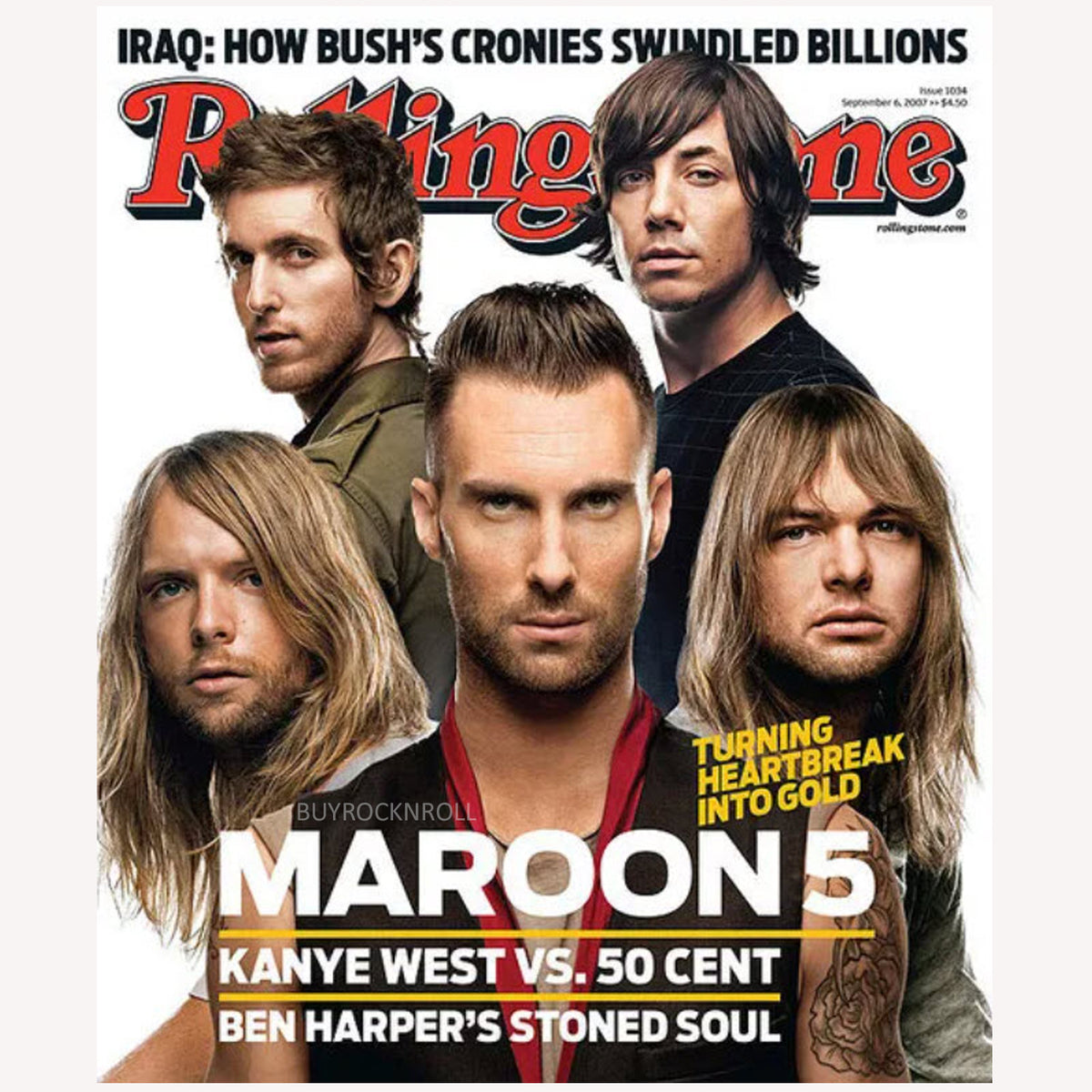New-Maroon 5 2007 Collectible Rolling Stone Magazine September 6th Issue #1034