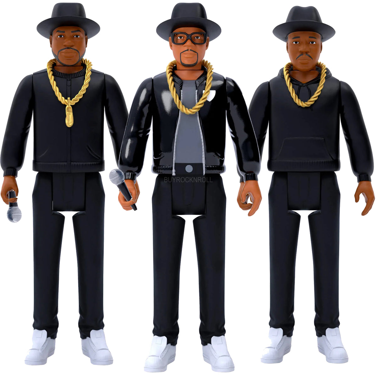 RUN DMC Collectible 2022 Super7 RUN DMC ReAction 3/34" Figures Set NM-MT*