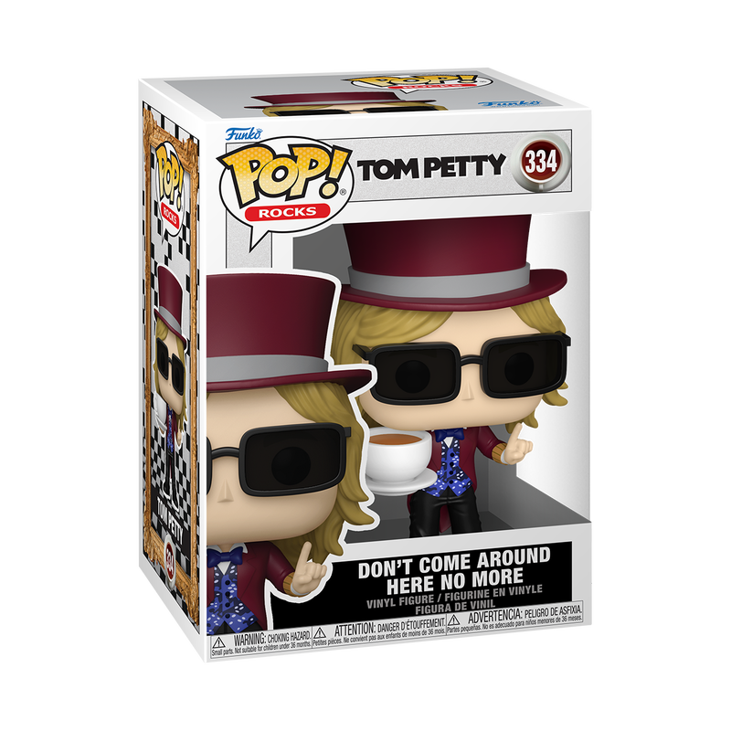 PRE-ORDER: Tom Petty 2025 Funko Pop Don't Come Around Here No More! Figure #334 NM/MT