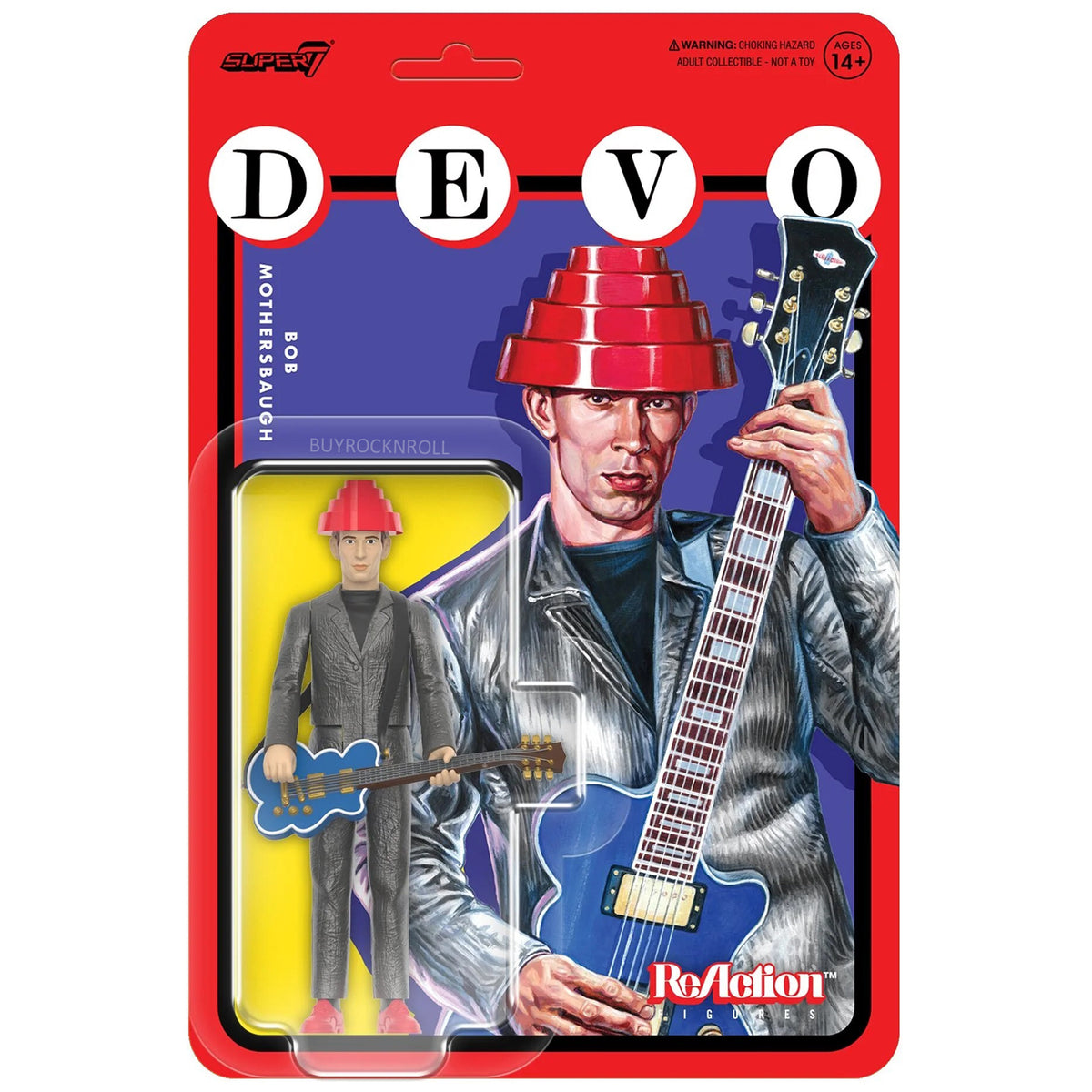 DEVO Collectible 2024 Handpicked Super7 Reaction Figure Bob Mothersbaugh (The Girl U Want)