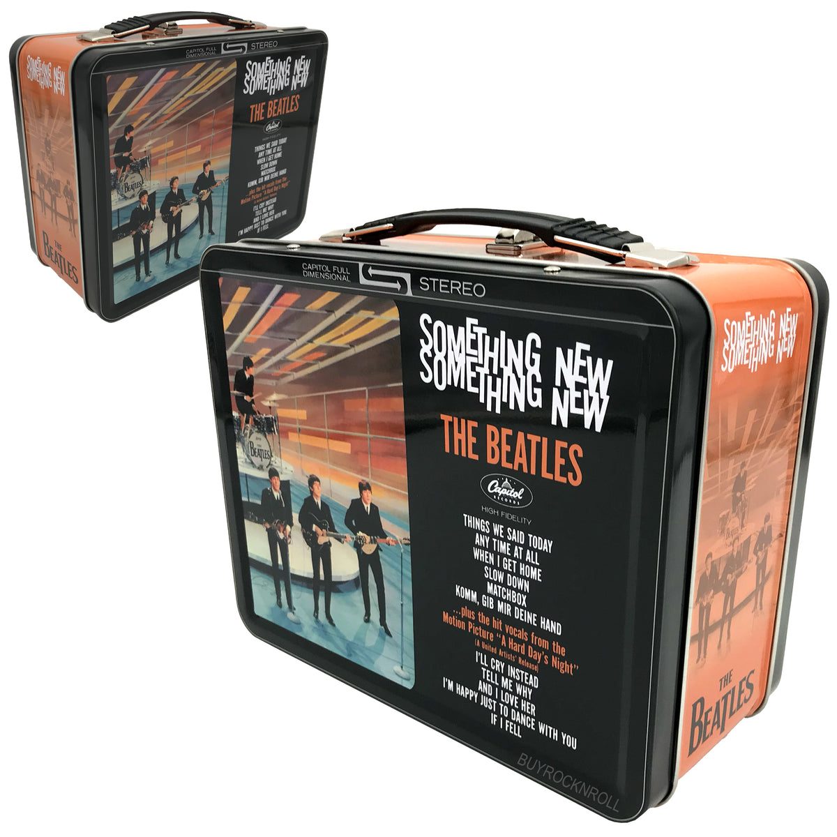 The Beatles 2024 Factory Entertainment Something New Album Cover Tin Tote Lunch Box