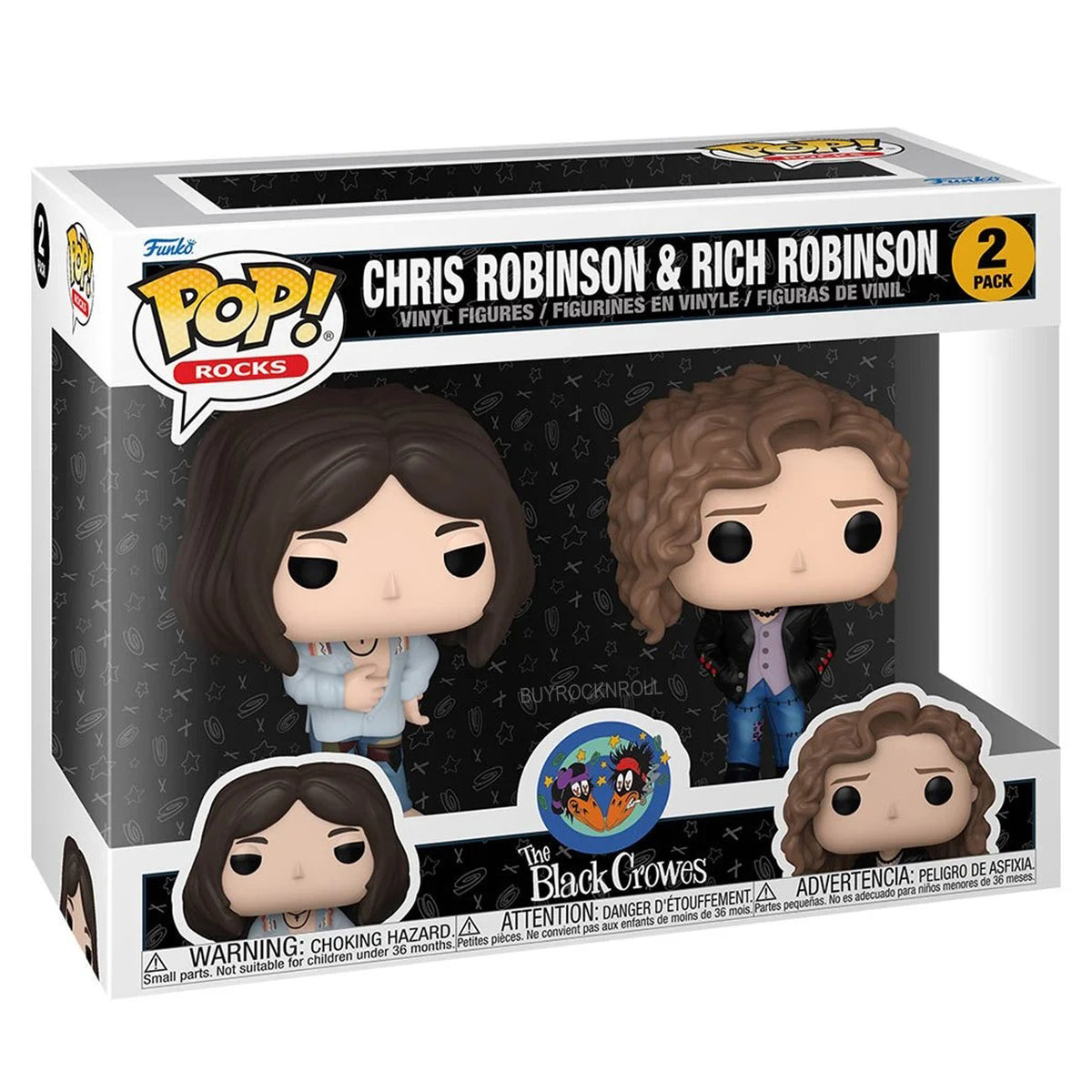 The Black Crowes 2024 Funko Pop Rocks Chris & Rich Robinson 2 Pack Figure Set