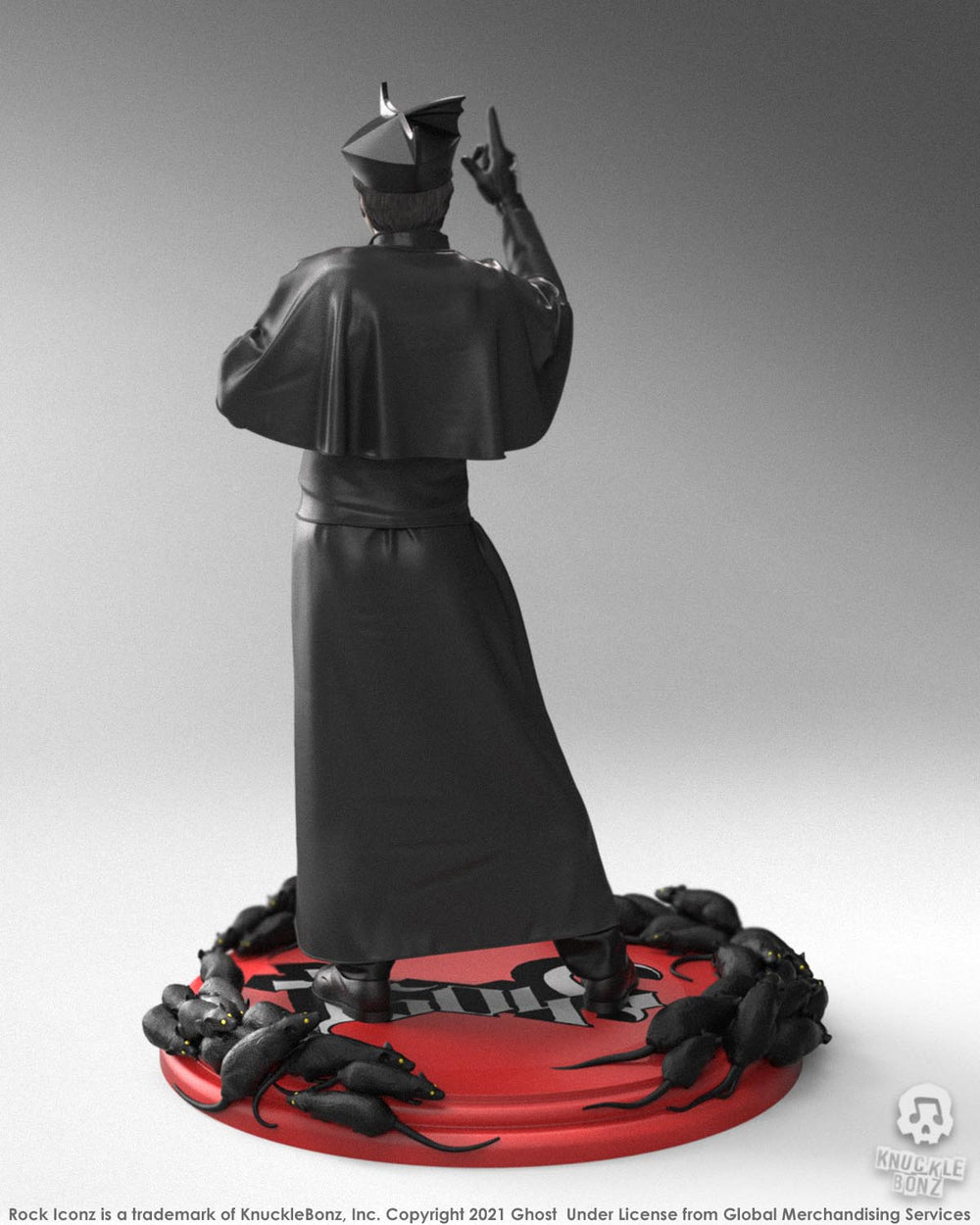 Ghost 2021 KnuckleBonz Rock Iconz Statue Cardinal Copia Black Tuxedo -Variant