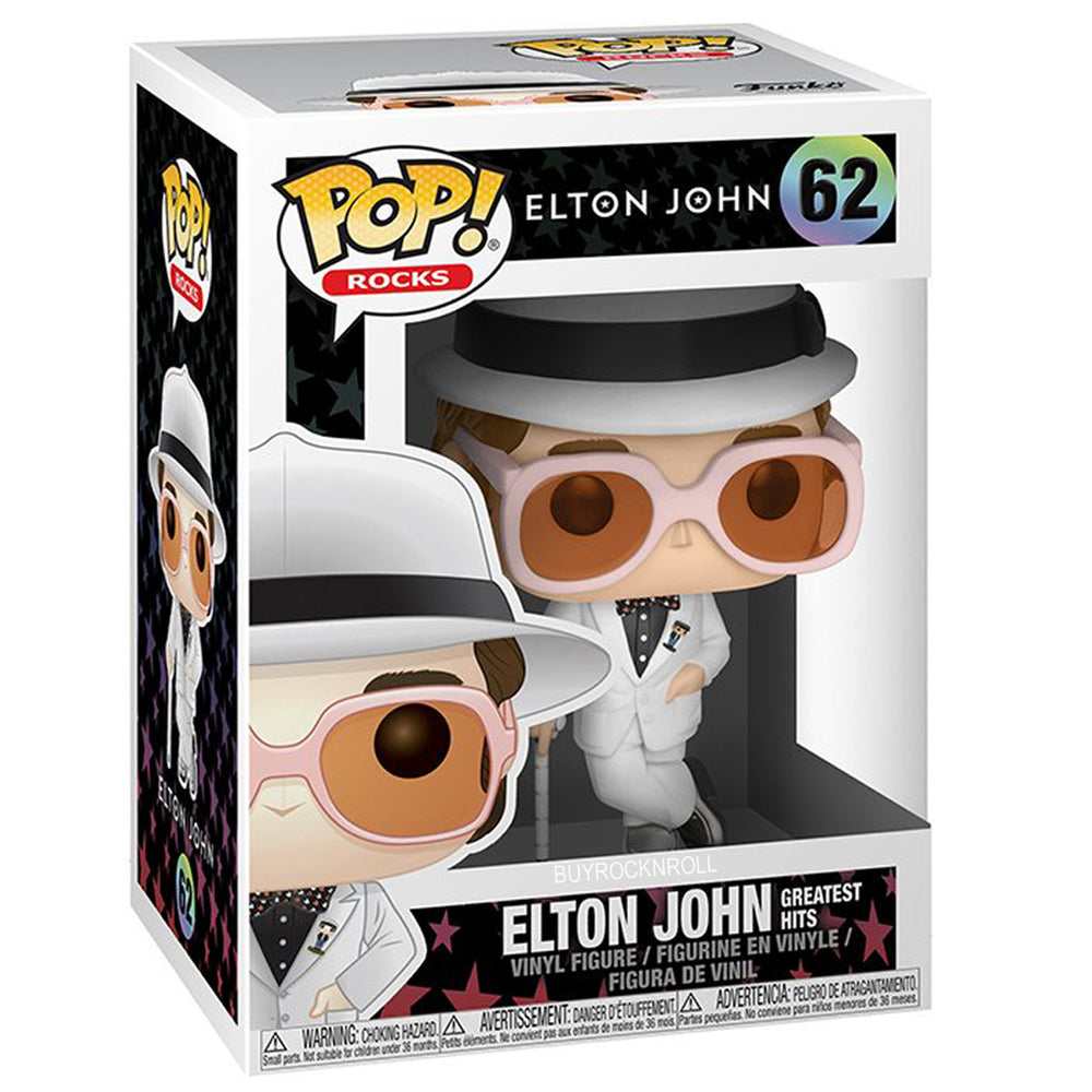 Elton John 2017 Handpicked Funko Pop Rocks Greatest Hits Figure #62 Stacks