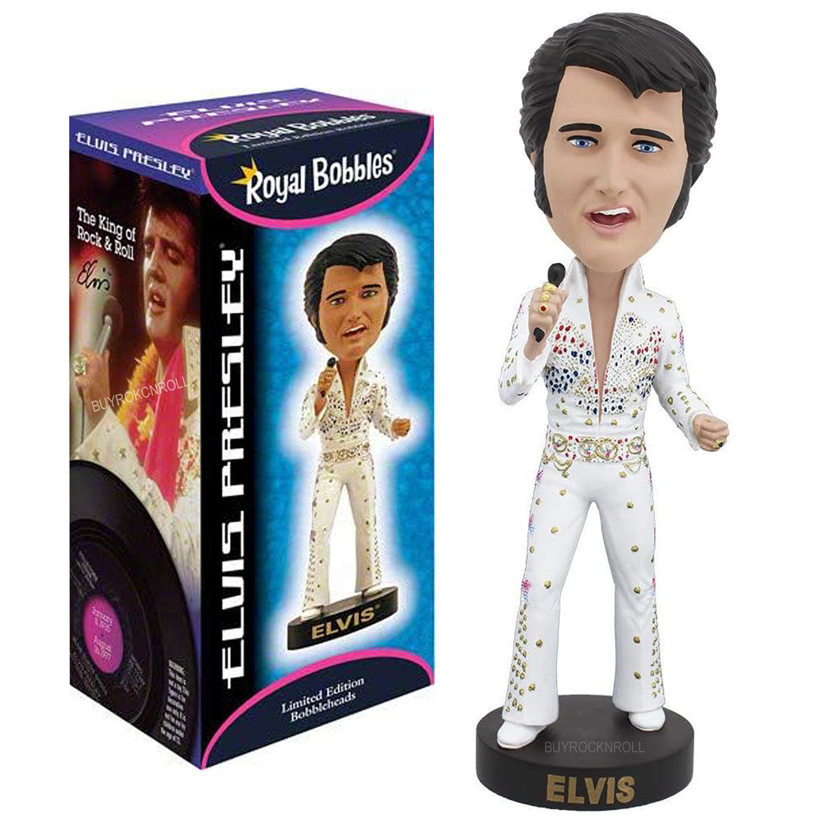 Elvis Presley Collectible Royal Bobbles Hawaiian Eagle Suit Bobblehead Figure