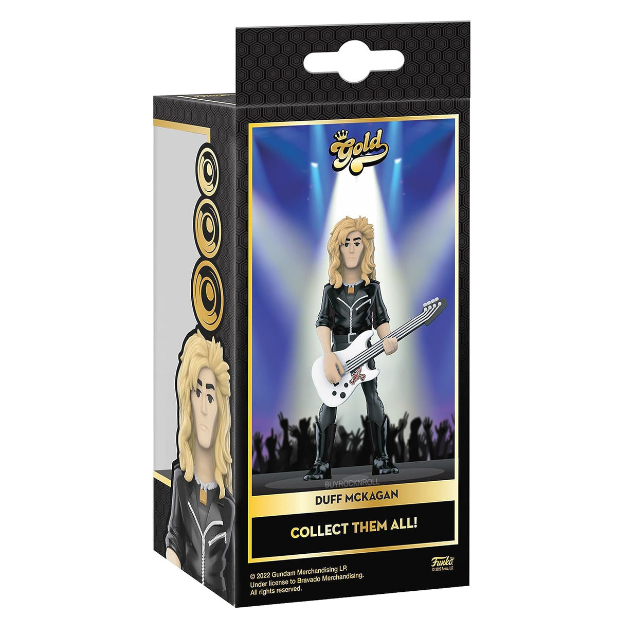 Guns N Roses Handpicked 2022 Funko Gold Vinyl Axl Slash & Duff Figure Set