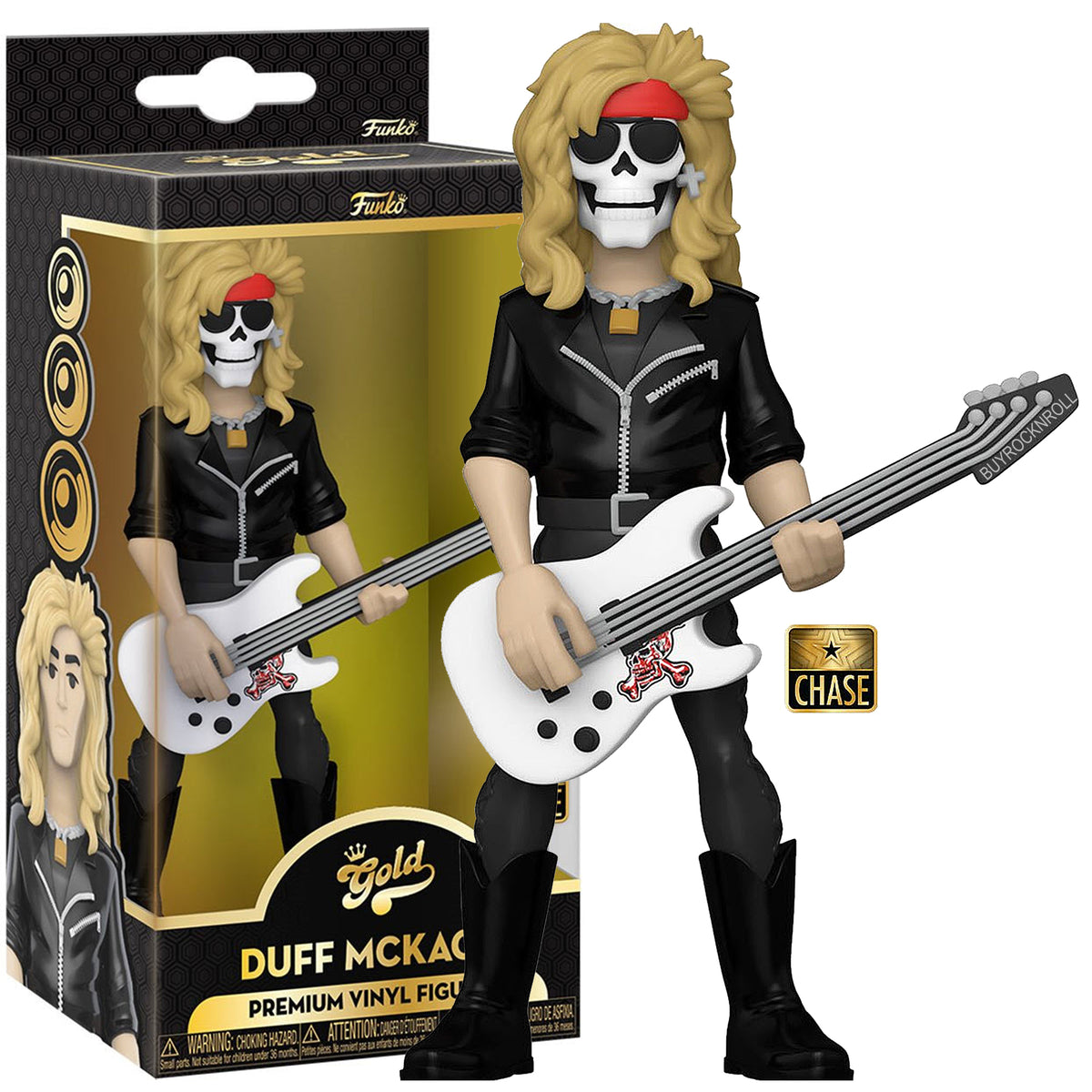 Guns N Roses Handpicked 2022 Funko Gold Vinyl Axl Slash & Duff Chase Figures Set