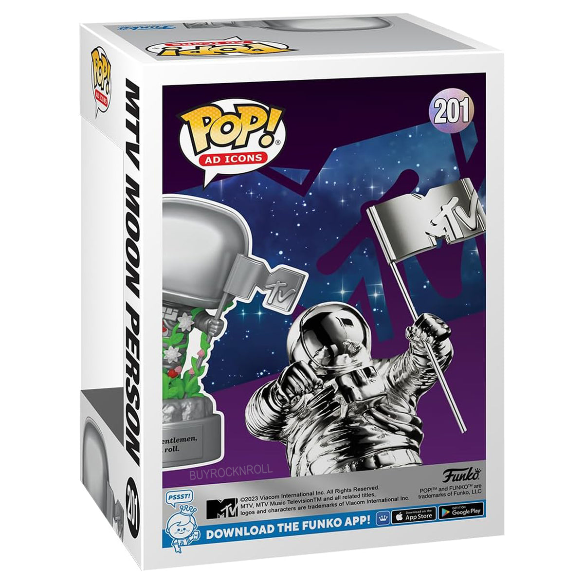 MTV Collectible 2024 Pop Ads Icons 40th Anniversary Moon Person With Flowers 201