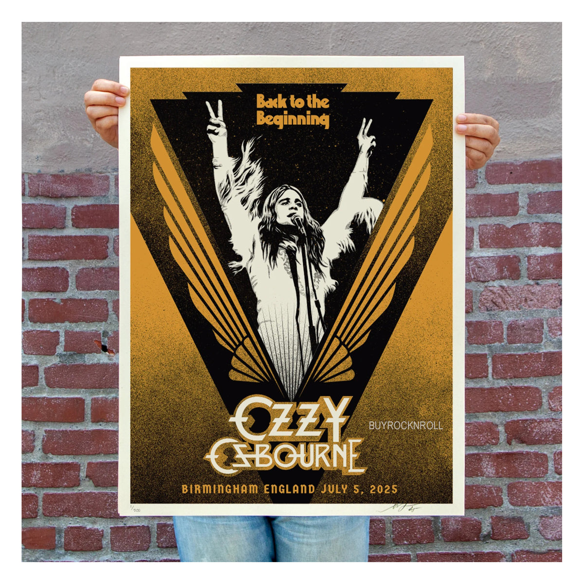 Black Sabbath Collectible 2025 Obey Print Ozzy Osbourne Back To The Beginning
