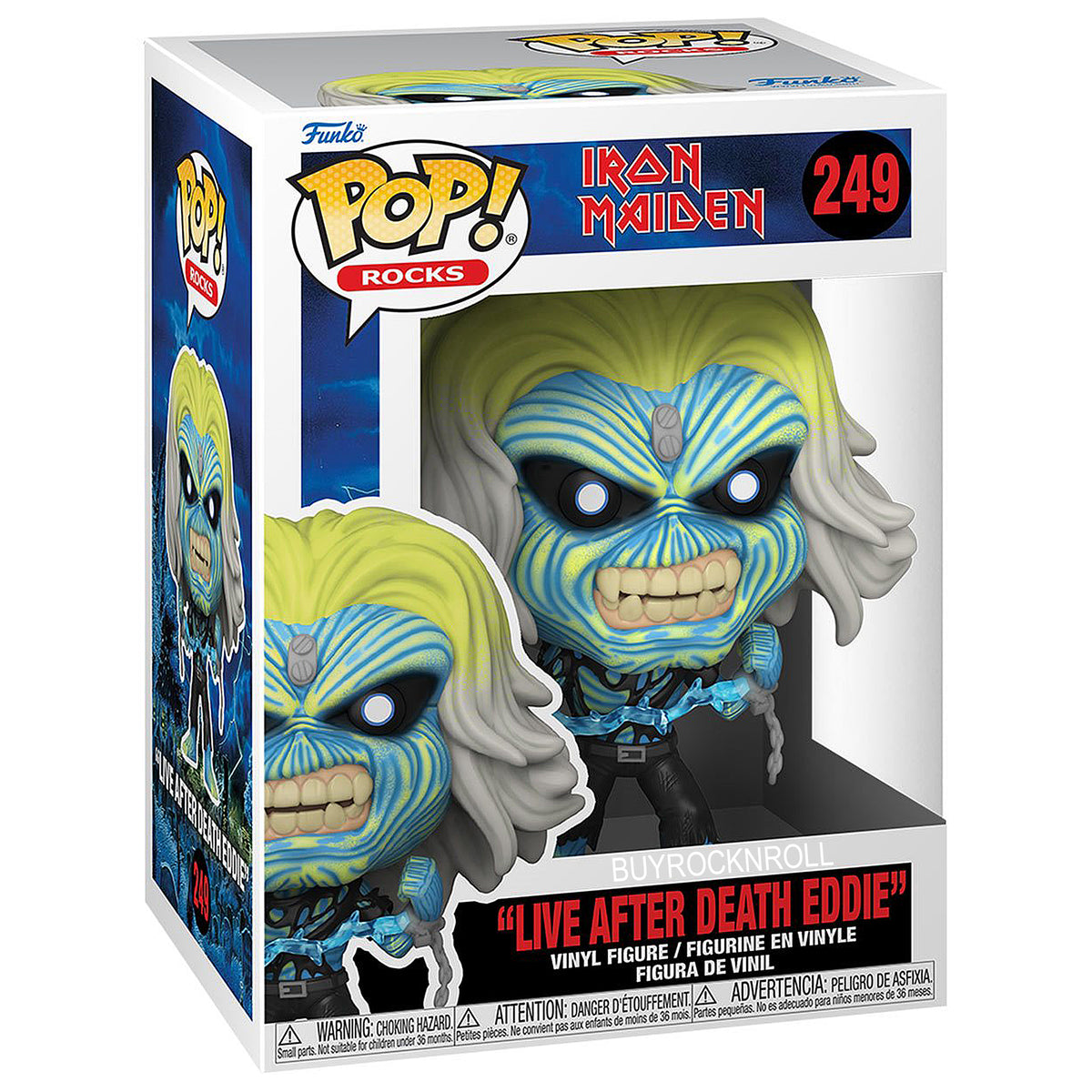 Iron Maiden Collectible 2023 Handpicked Funko Pop! Rocks Live After Death Eddie Figure #249