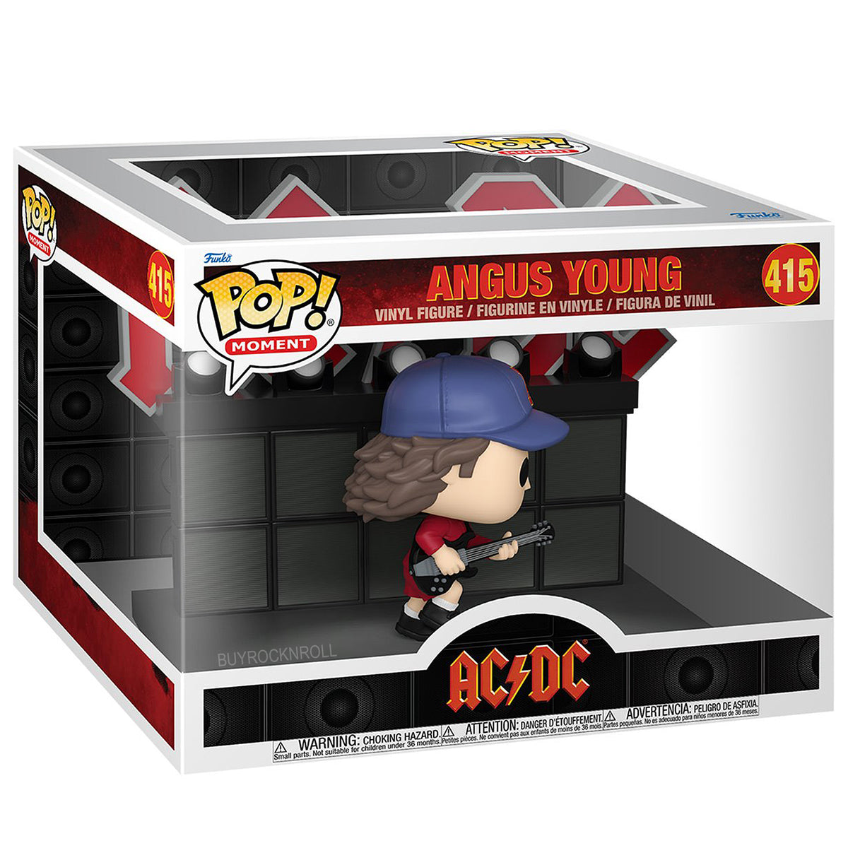 AC/DC Collectible 2024 Funko Pop Moment #415 Angus Young Dancing on Stage