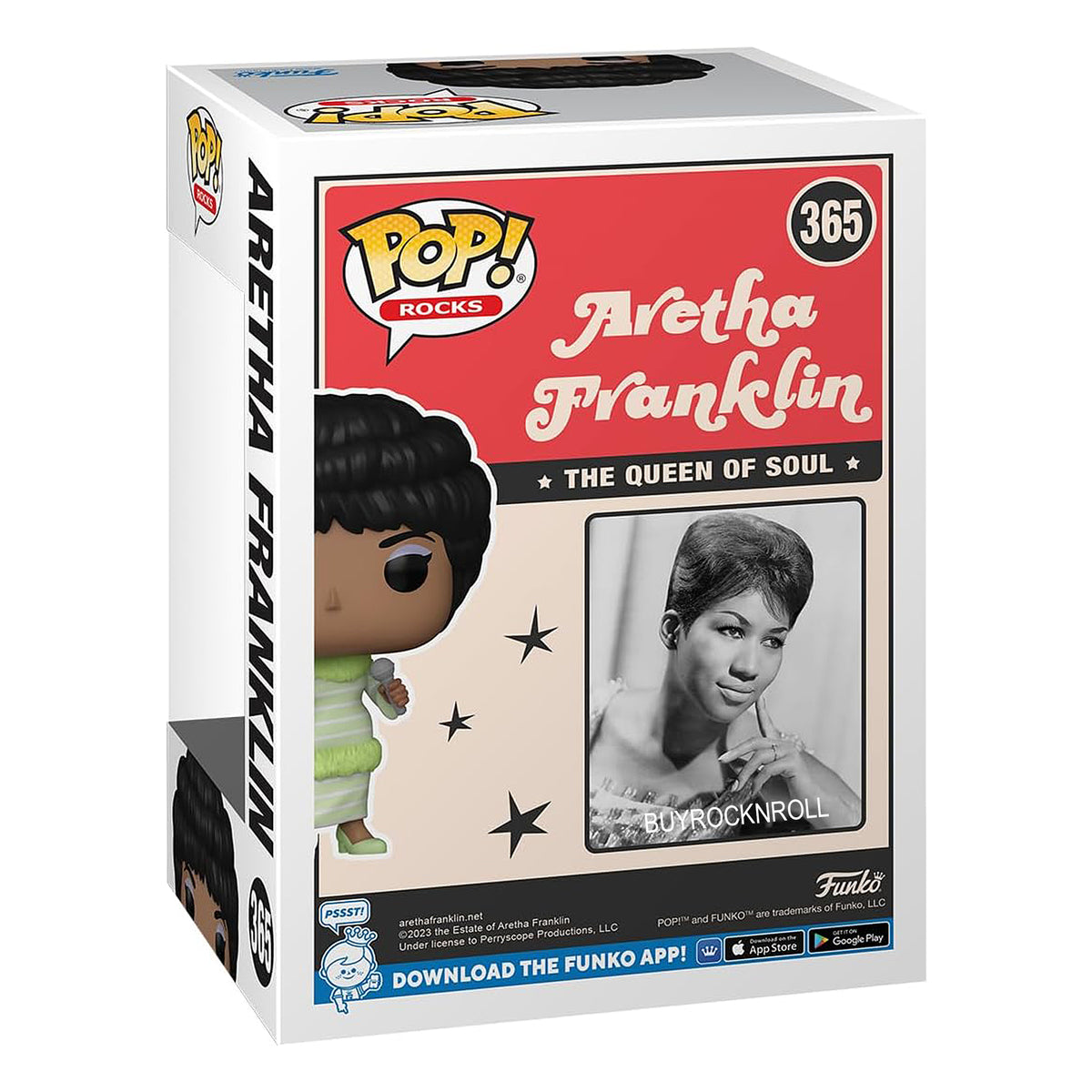 Aretha Franklin Collectible 2023 Handpicked Funko Pop Rocks Green Dress Figure #365
