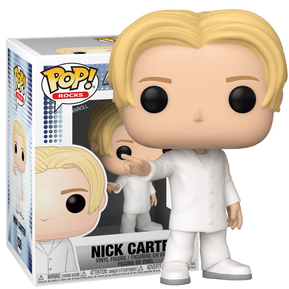 Backstreet Boys Collectible 2019 Funko Pop! Rocks Nick Carter Figure #138 EX/NM Condition