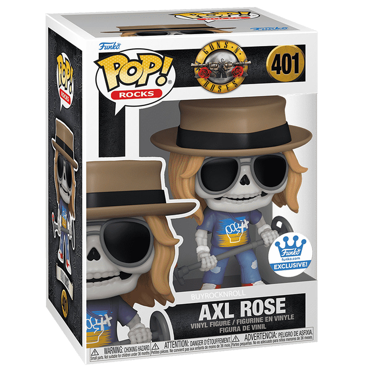 Guns N Roses 2024 Funko Pop! Rocks Exclusive Axl Rose Slash & Duff McKagan Set