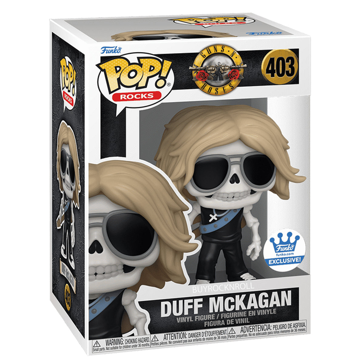 Guns N Roses 2024 Funko Pop! Rocks Exclusive Axl Rose Slash & Duff McKagan Set