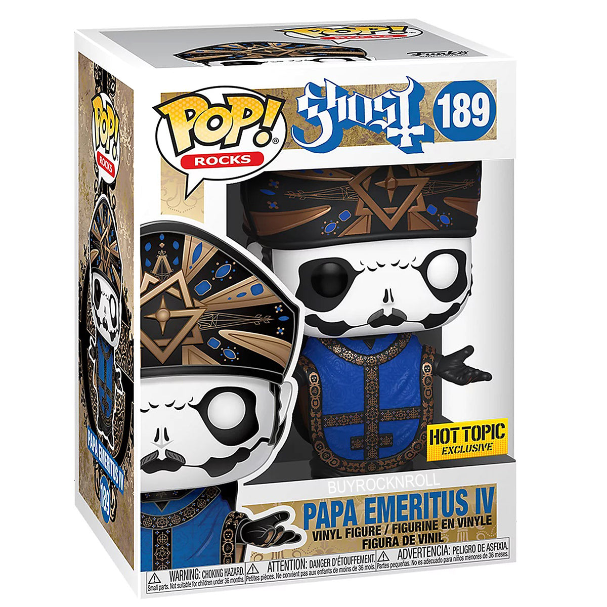 Ghost Collectible: 2020 Funko Pop! Rocks Papa Emeritus IV Figure #189 in Funko Stacks