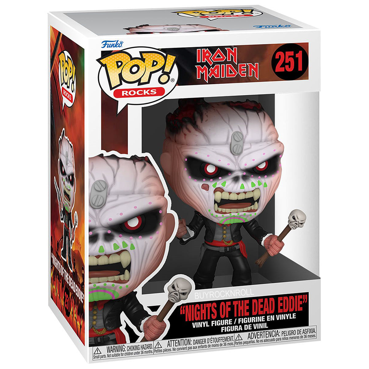 Iron Maiden Collectible 2023 Handpicked Funko Pop! Nights of the Dead Eddie Figure #251