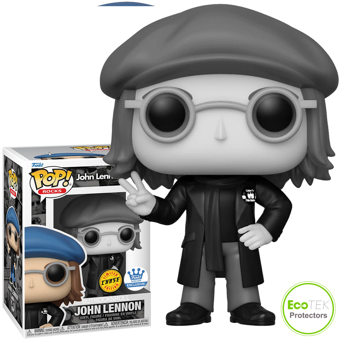 Beatles 2021 Funko Chase Exclusive Pop Rocks John Lennon Pea Coat Figure 247