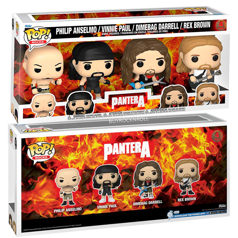 Pantera Collectible 2023 Handpicked Funko Pop Rocks Figures - 4 Pack