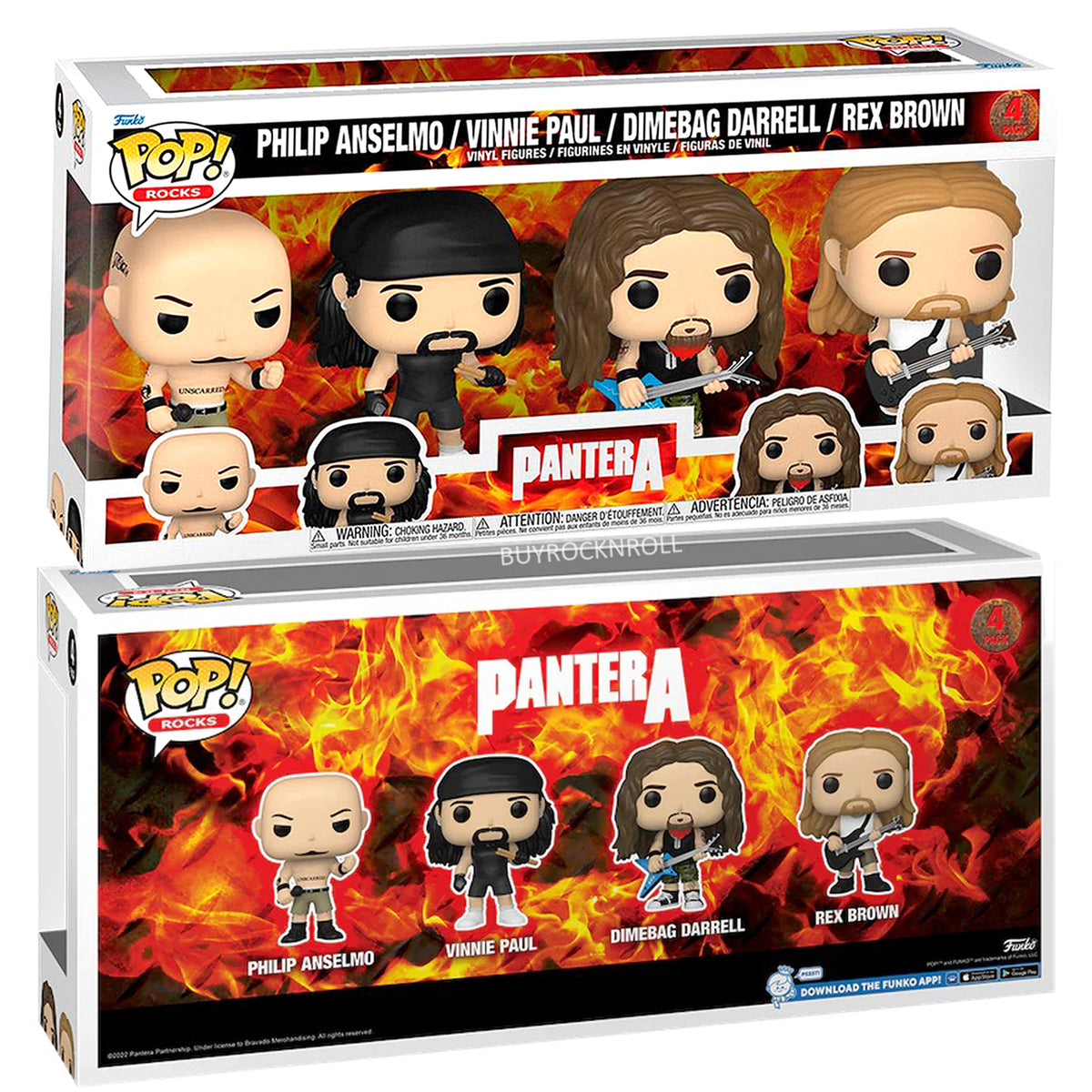 Pantera Collectible 2023 Handpicked Funko Pop Rocks Figures - 4 Pack