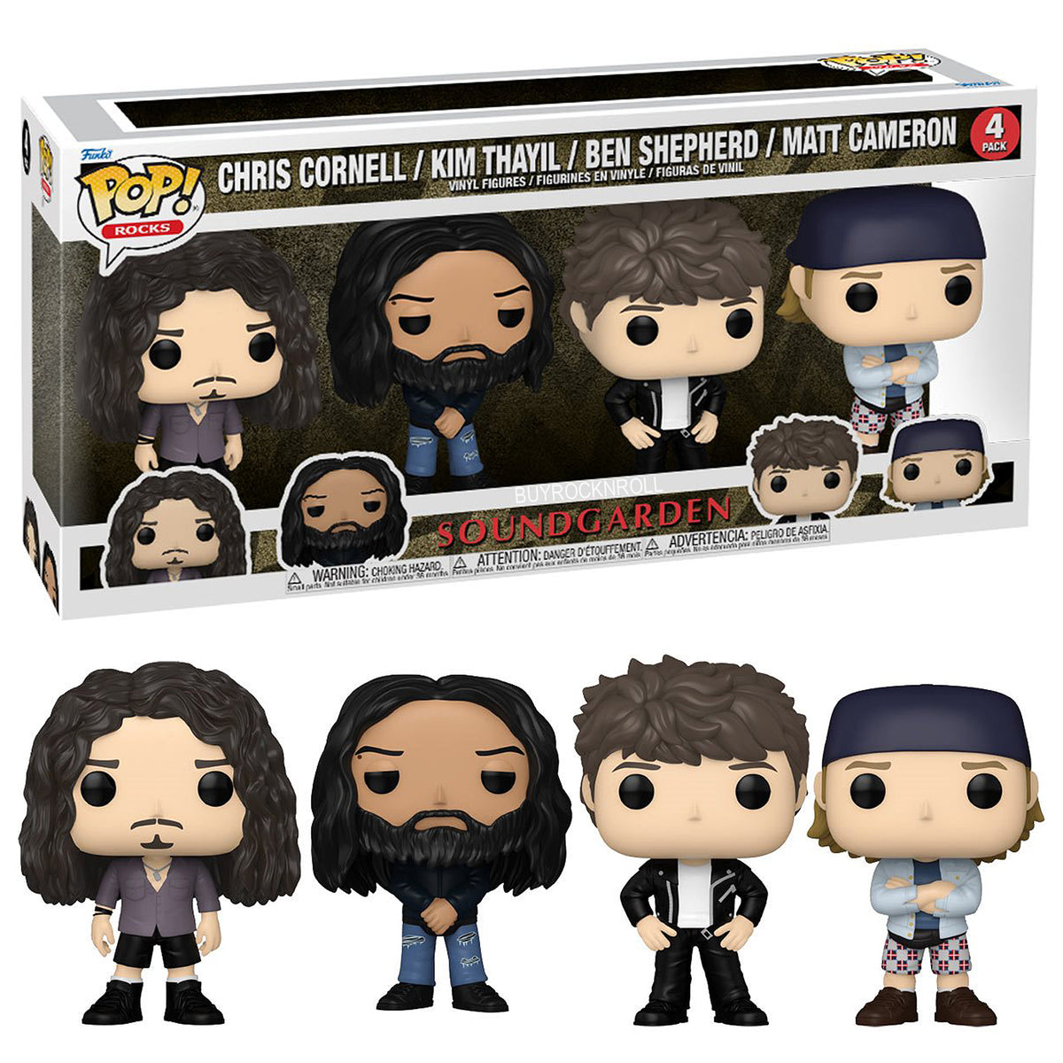 Soundgarden Collectible 2024 Handpicked Funko Pop! Rocks Multipack-4 Figure Set