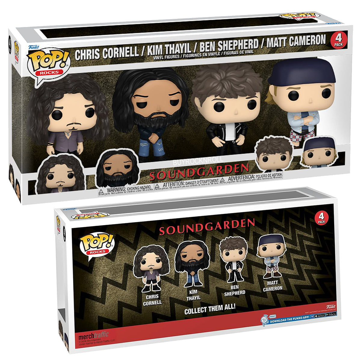 Soundgarden Collectible 2024 Handpicked Funko Pop! Rocks Multipack-4 Figure Set