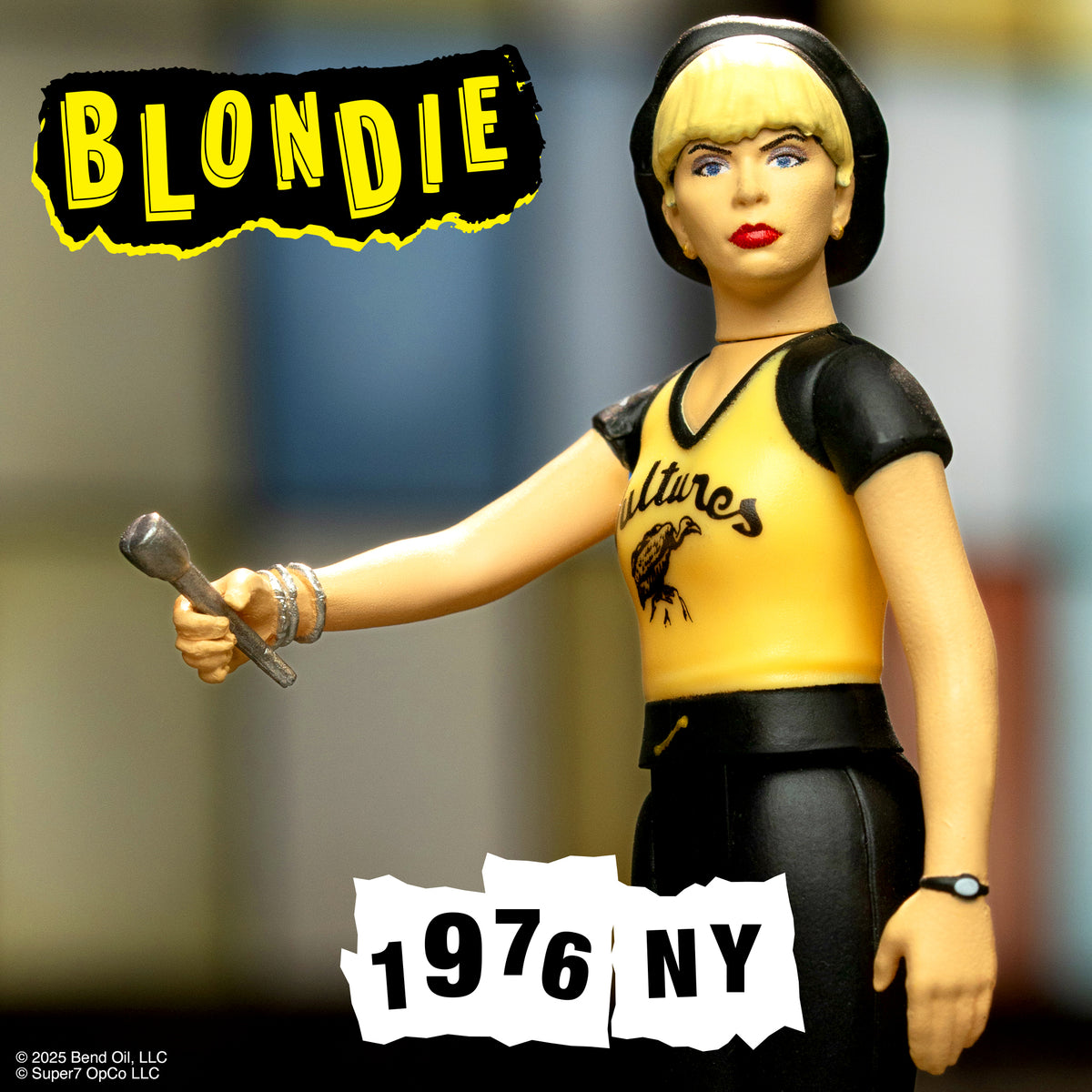 Blondie 2025 Collectible Super7 Punk-Rocker Debbie Harry Vultures Reaction Figure
