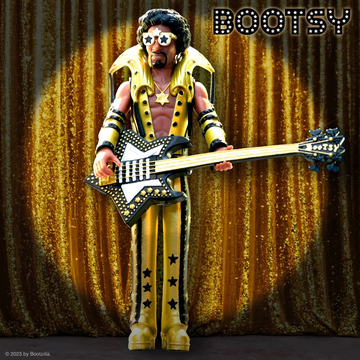 Bootsy Collins Collectibles Super7 Reaction Figure Set - Red & White and Black & Gold