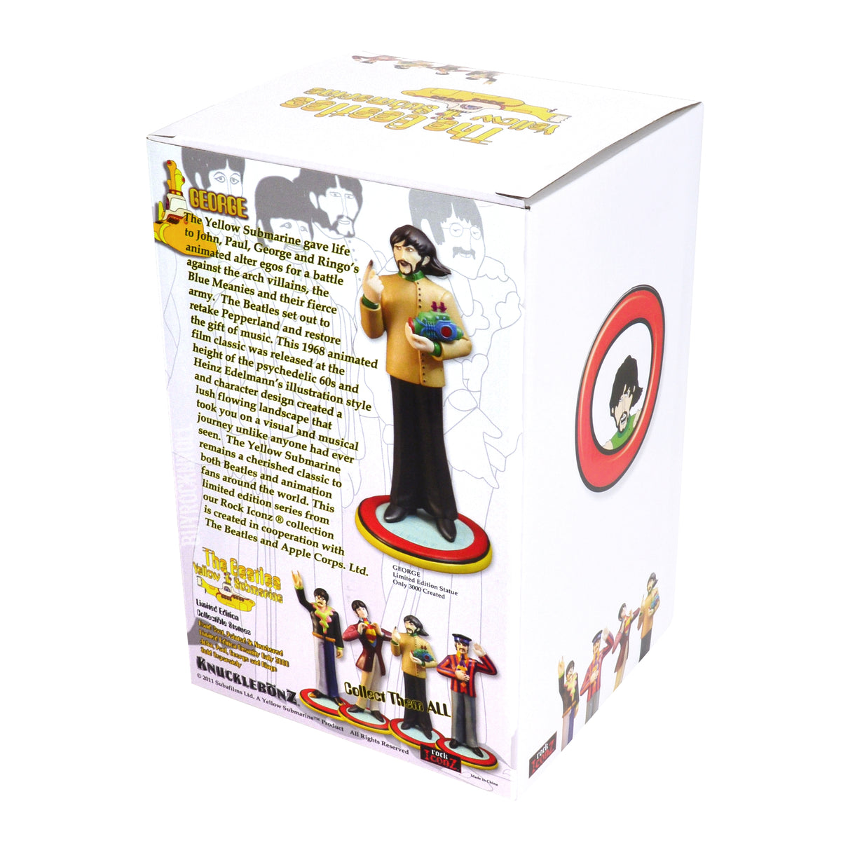 The Beatles 2011 Knucklebonz Rock Iconz Yellow Submarine Band Member Statue Set of 4