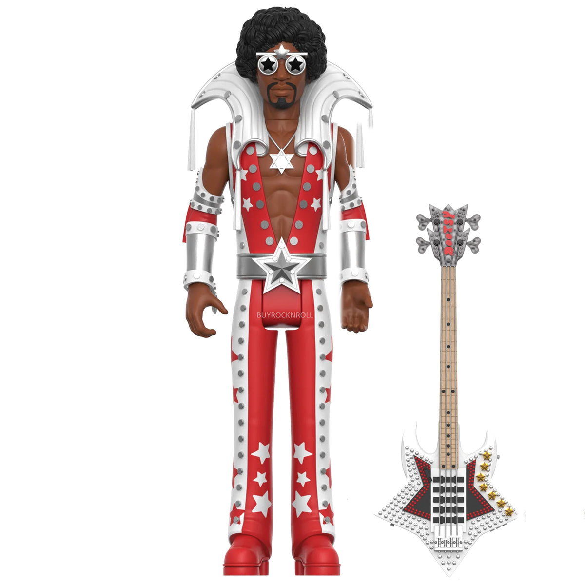 Bootsy Collins Collectibles Super7 Reaction Figure Set - Red & White and Black & Gold