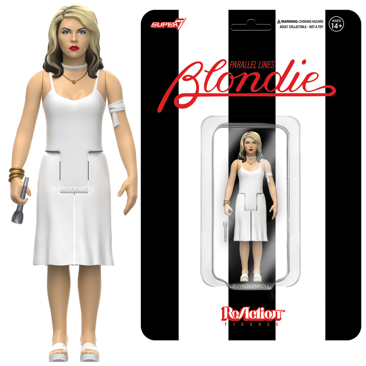 PRESALE Blondie 2023 Collectible Super7 Punk-Rocker Debbie Harry Parallel Lines Reaction Figure