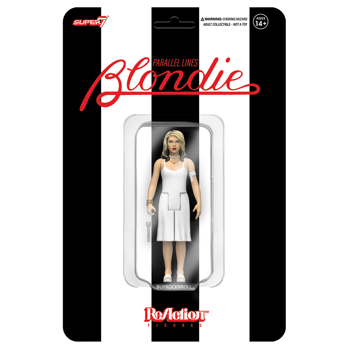 Blondie 2023 Collectible Super7 Punk-Rocker Debbie Harry Parallel Lines Reaction Figure