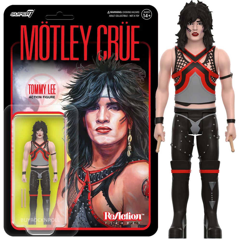 Motley Crue Collectible 2024 Handpicked Super7 Reaction Tommy Lee Figure