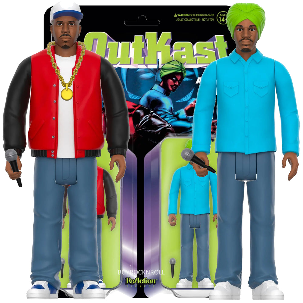 Outkast Collectibles Handpicked 2024 Super7 Reaction Figures Big Boi & Andre 3000