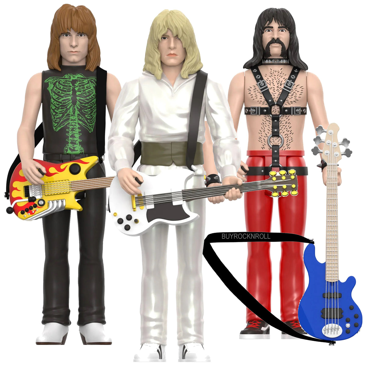Spinal Tap ReAction Figures Wave 1 Derek Smalls, Nigel Tufnel, & David St. Hubbins