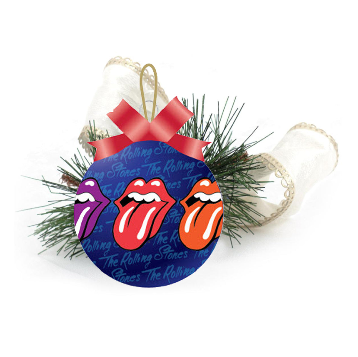 Rolling Stones Collectible 2014 Bravado 3.25" Christmas Ornament In Gift Box