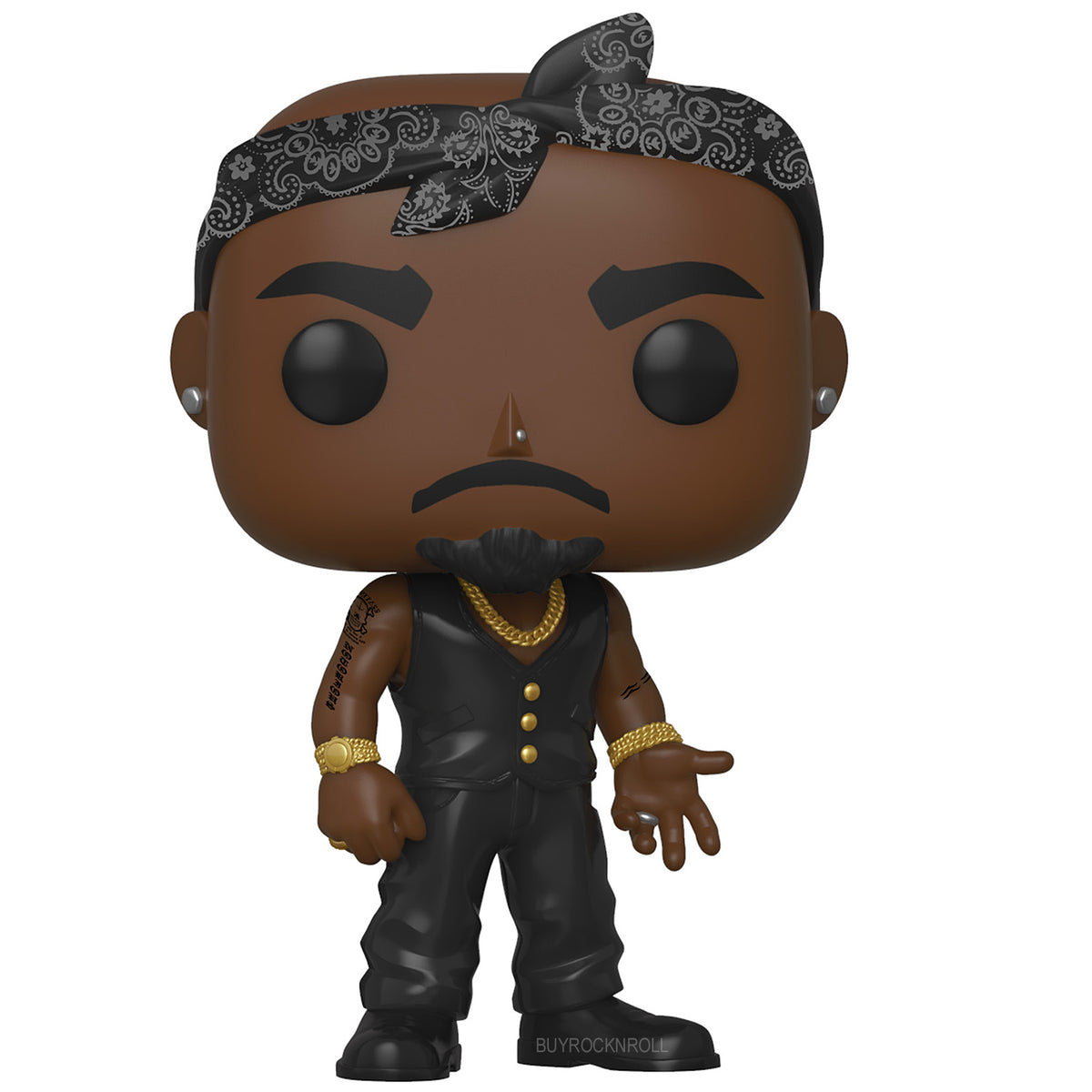 Tupac Collectible 2019 Handpicked Funko Pop Rocks Vest Bandana Figure #158