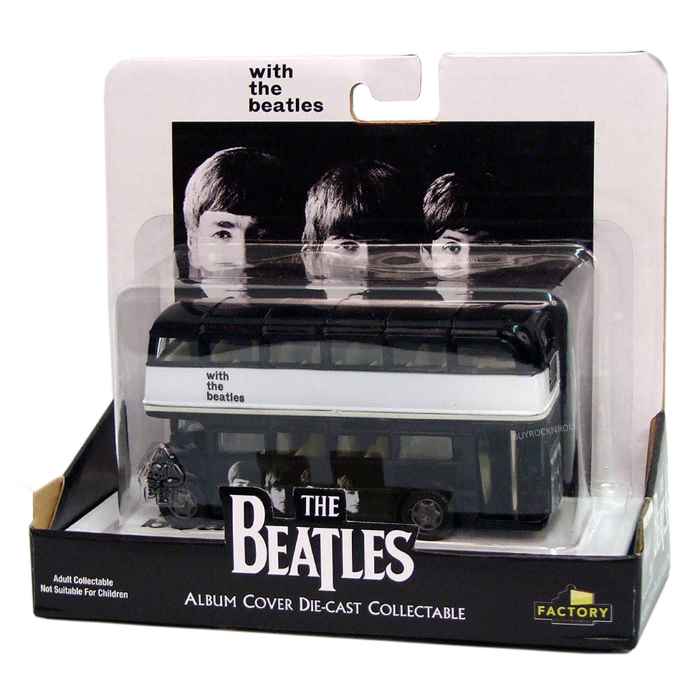 New Beatles Collectible 2012 Factory Entertainment Die-Cast Bus-With The Beatles
