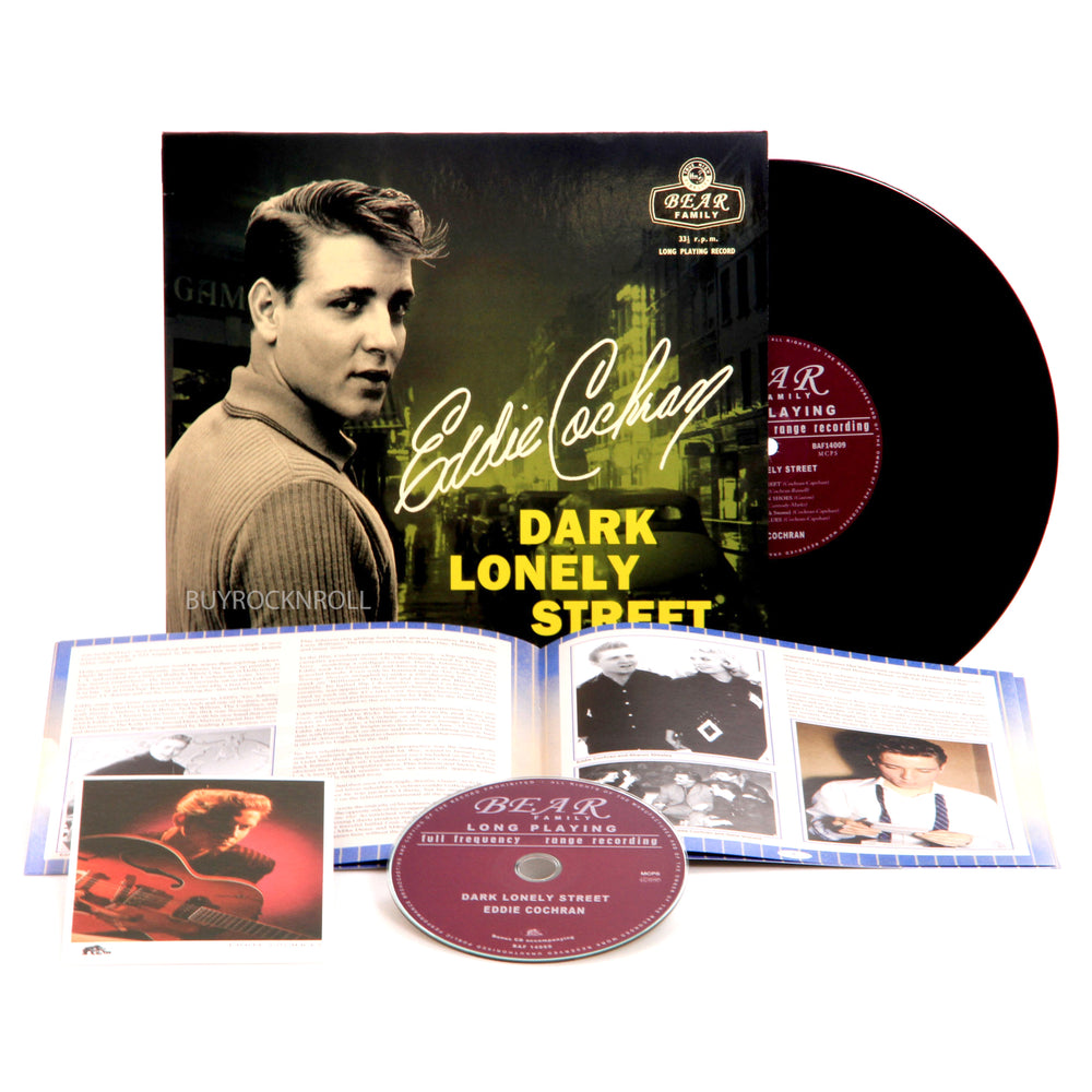 Eddie Cochran 2020 Dark Lonely Street Commemorative Record Vinyl Album 10" LP+CD