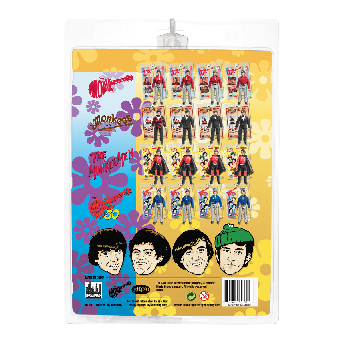 SOLD OUT! The Monkees Collectibles: 2016 Figures Toy Company Retro Blue Suit 12" Doll Set