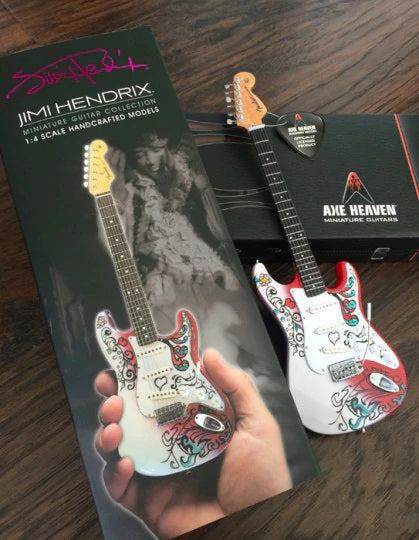 Jimi Hendrix Collectible Axe Heaven Mini Fender™ Strat™ Monterey Mini Guitar Model
