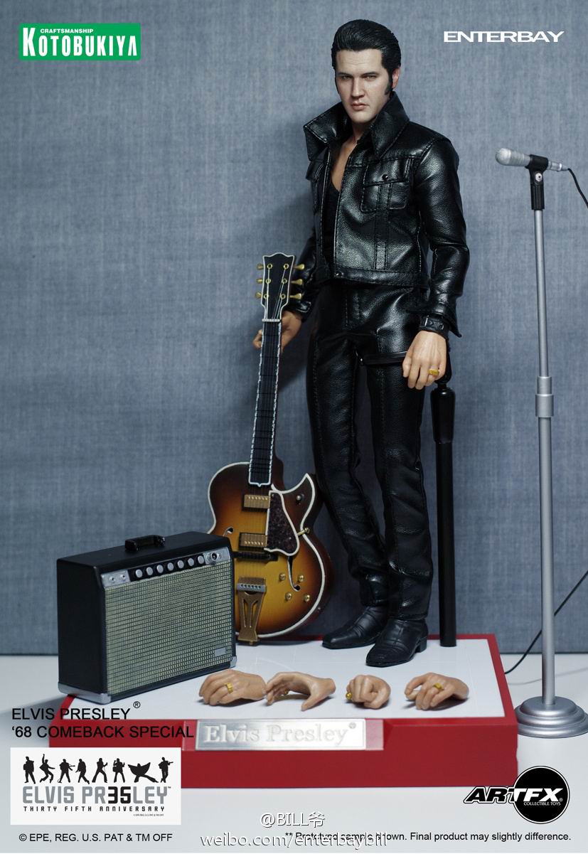 SOLD OUT! Elvis Presley Collectible 2012 Kotobukiya ArtFX 1968 Comeback Special 1:6 Scale Figure
